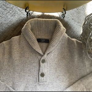 J Crew Sweater with Shawl Collar